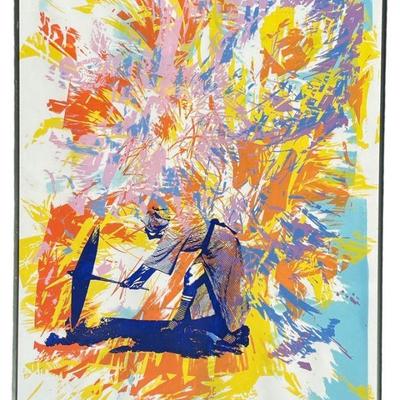 1980 ROGER SCHULKE "Summer Wind" Lithograph