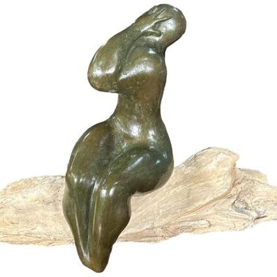 ERWIN BINDER Modernist Bronze Nude Statue