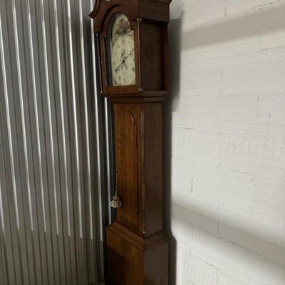 Antique Grandfather Clock Made By William Underhill In Newport, England. Circa early 1800’s. Measures 85” tall x 19” wide and 9 1/2”...