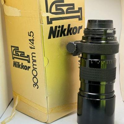 Nikkor 300mm F-4.5 Telephoto Lens With Box
