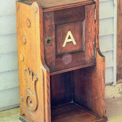 Extremely Sturdy Hanging Shelf With Locking Chest
