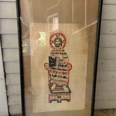 42” x 22” Framed Jesus
