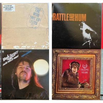 (8) Vinyl Record Albums feat. U2, The Who & Talking Heads
