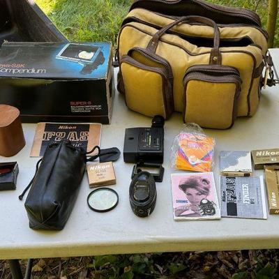Camera Carrying Case With Tons Of Accessories 
