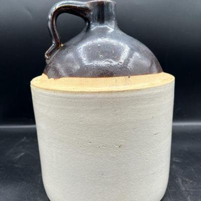 Early Two-Tone Whiskey or Moonshine Jug
