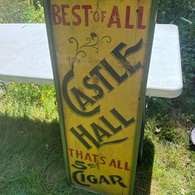 Castle Hall Cigar Sign
