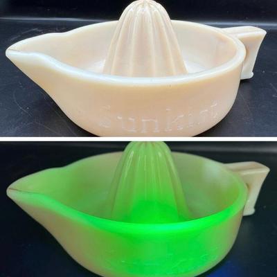 Vintage McKee Custard “Sunkist” Juicer Reamer with UV Glow
