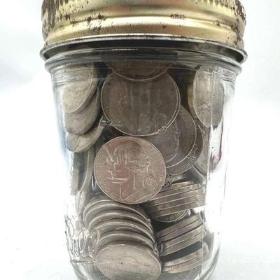 Unsearched Jar of Nickels
