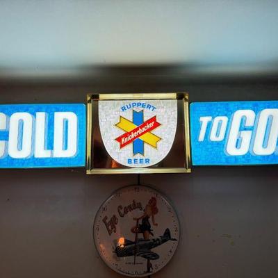 Knockerbocker Beer Illuminated Sign

