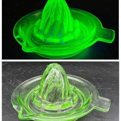 Imperfect Juicer Reamer with Bright Ultraviolet Glow
