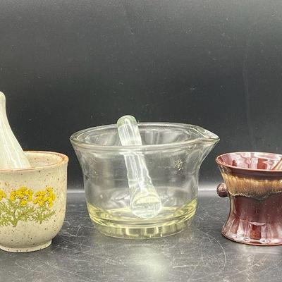 (3) Mortar & Pestle Sets
