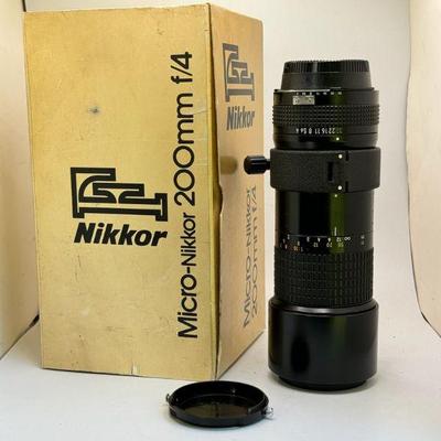Nikkor Micro-Nikkor 200mm F/4 Telephoto Lens
