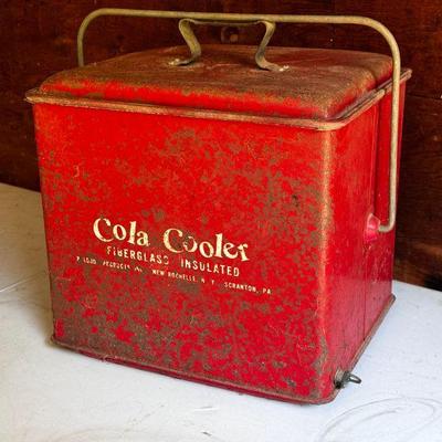 Vintage 1950's Red Cola Cooler Poloron
