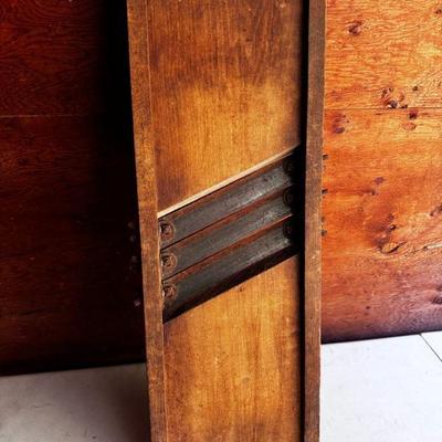 Antique Primitive Food Slicer/Cabbage Shredder
