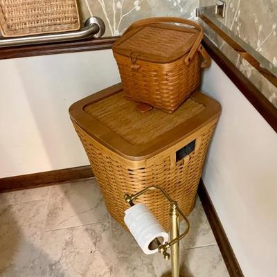We have an enormous collection of Longaberger Baskets, well over 100! 