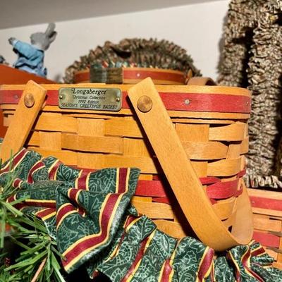 We have an enormous collection of Longaberger Baskets, well over 100! 