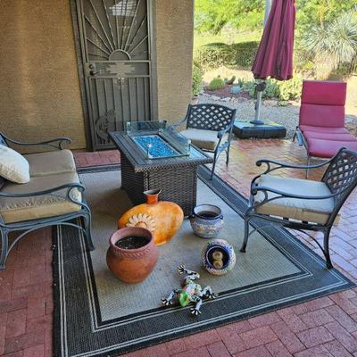 Fireplace & Chairs