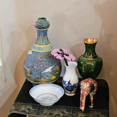 Asian Art, Vases, Etc.