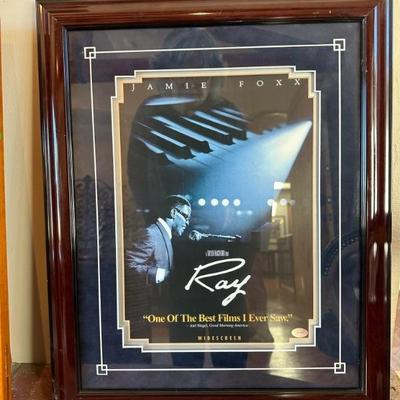 Ray Film poster
signed by Jamie Foxx Lithograph