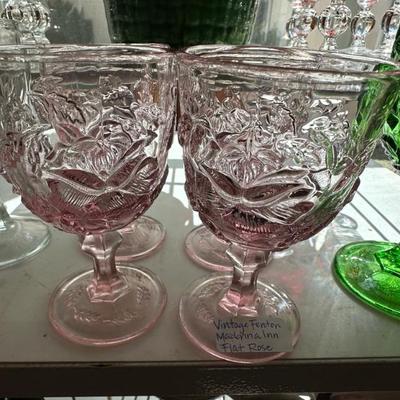 Vintage Madonna Inn Fenton glasses