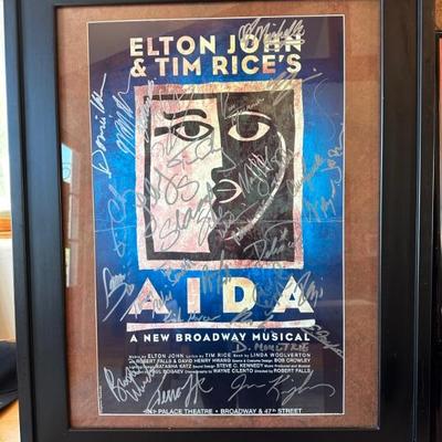 Cast signed Aida poster
Lithograph