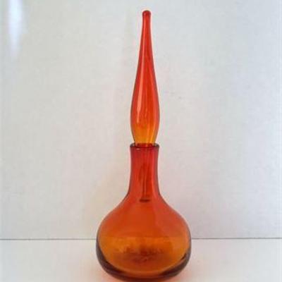 Tangerine Glass Decanter .jpg