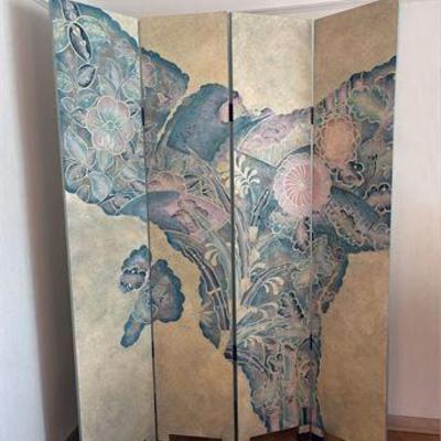 Asian Room 4-Panel Room Divider