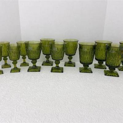 Indiana Glass Mt. Vernon Green Glassware .jpg