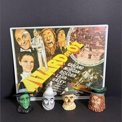 Enesco Wizard of Oz S&P Shakers and 1967 MGM Wizard of Oz Movie Advertisement .jpg