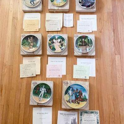 1970's Wizard of Oz Collector's Plates w/COAs .jpg