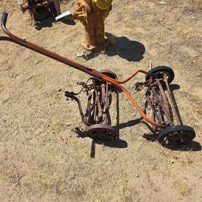 #534 • (2) Vintage Reel Lawn Mowers
