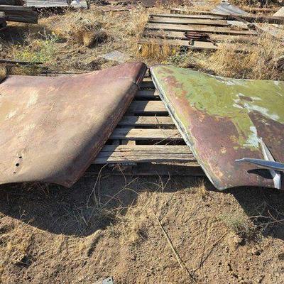 #2554 • 2 Early Model Vehicle Hoods
