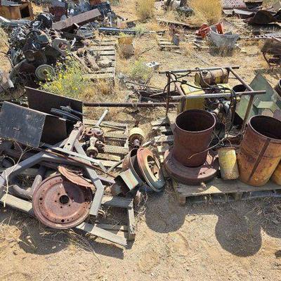 #2248 • Tow Bar, Buckets of Hardware, Misc Metal
