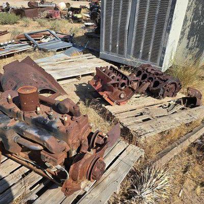 #2572 • 1 Flathead Engine and 2 Engine Blocks
