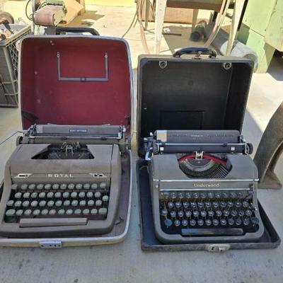 #1036 • Royal Typewriter and Underwood Typewriter
