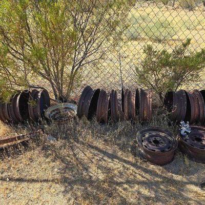 #3062 • (15) Assorted Wheels and Leaf Springs
