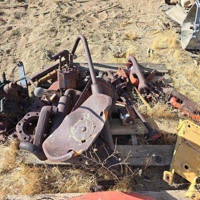 #2542 • Transmission Tractor Seat Exhaust Manifold and Parts
