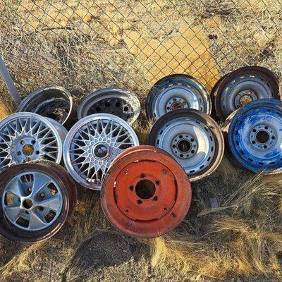#3034 • (10) Assorted 5-Lug Wheels
