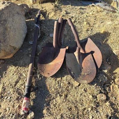 #1000 • 5 Spaded Shovel Heads

