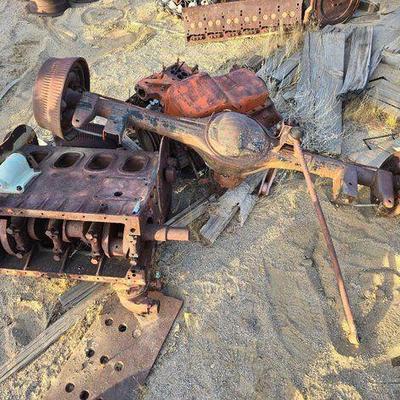 #2508 • 2 Engine Blocks and rear Axle
