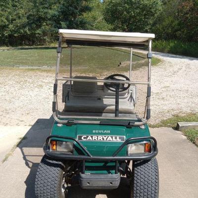 Carryall gas cart with aluminum bed. 
