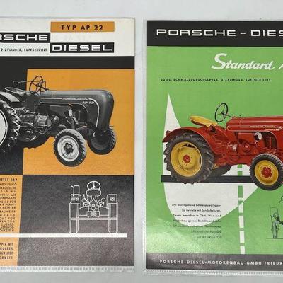 (2) Porsche 1975 Diesel Tractor Advertising & Promotional Materials
