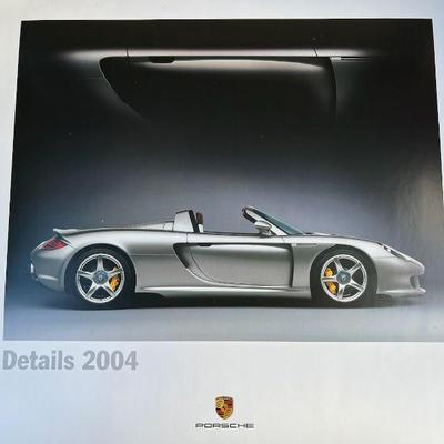 2004 Porsche 23” Photo Calendar in Original Shipping Box
