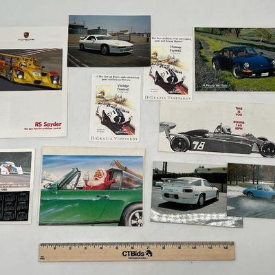Vintage Porsche Ephemera feat. Photos & Santa Card
