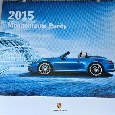 Porsche 2015 Monochrome Purity - Large Format Photo Calendar
