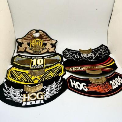 (7) Harley Davidson HOG Patches

