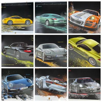 Porsche 2012 Unlimited Fascination Calendar with Glossy Poster Sized Auto Photography
