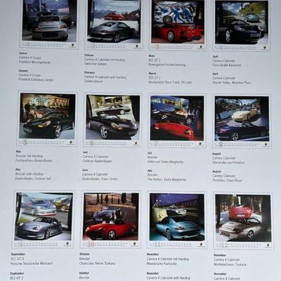 Porsche 1999 “Still Life” Poster Size Car Photography Calendar
