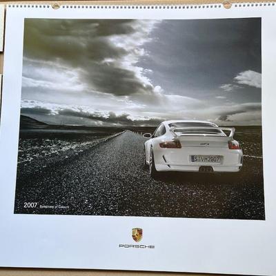 2007 Porsche 911 Turbo Showroom Advertising Posters RARE!! Awesome Frameable
