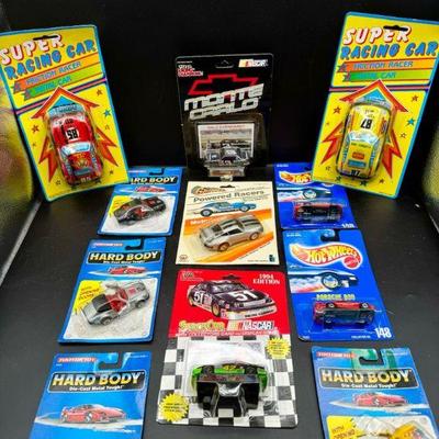 (11) NIB Toy Cars Feat. Hot Wheels Porsche & Dale Earnhardt
